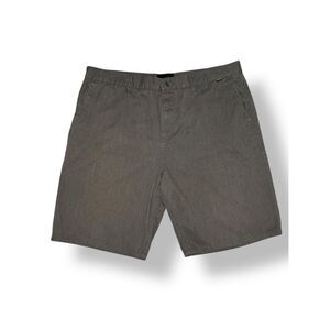 Hurley Men’s 38 Flat Front Chino Shorts Heather Grey